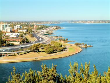 Kwinana Freeway, South Perth, Western Australia